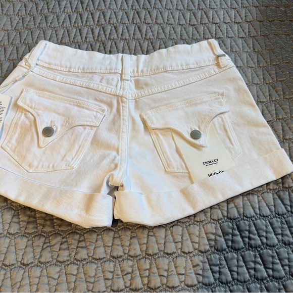 Hudson Jeans White Denim Shorts Croxley Size 25 - Picture 4 of 9
